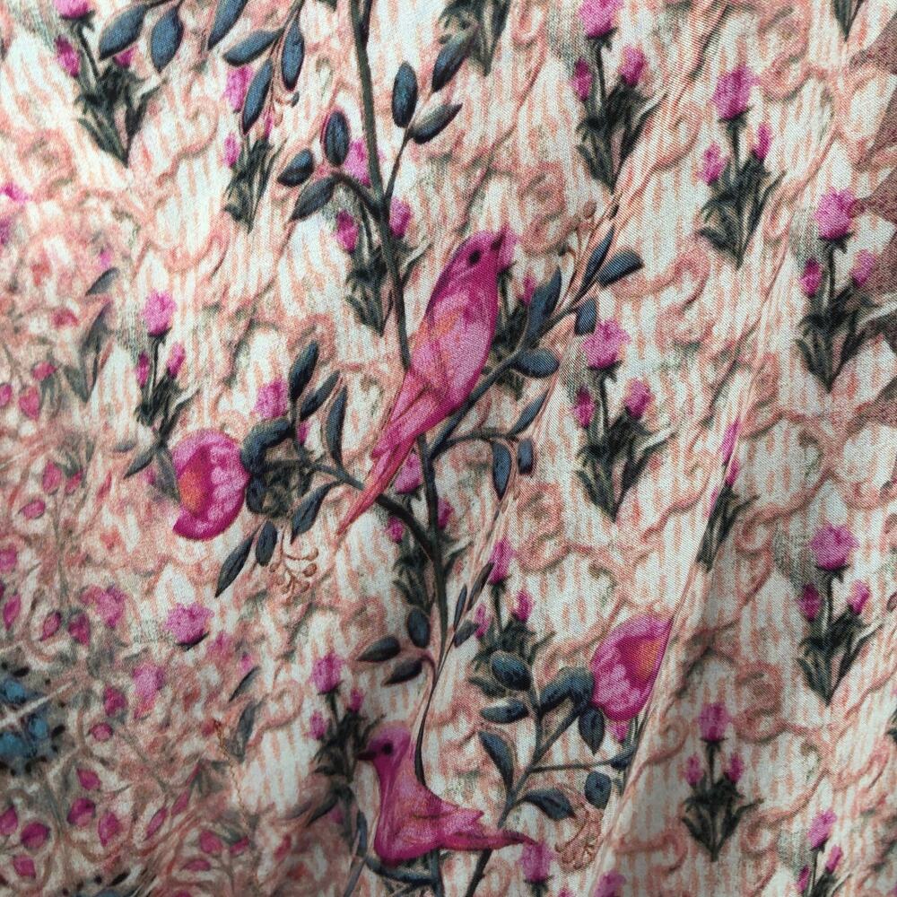 Tolani Women's Size Medium 100% Modal Floral/Bird Top - Picture 3 of 9